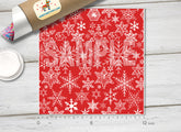Snowflakes Patterned Adhesive Vinyl 155